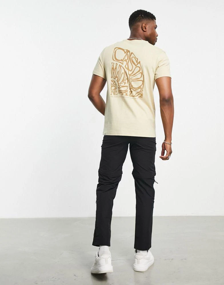 商品The North Face|The North Face Regrind back print t-shirt in stone,价格¥223,第4张图片详细描述