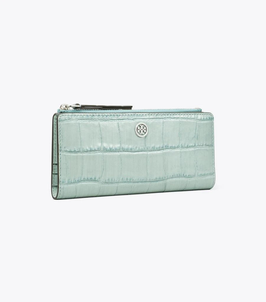 商品Tory Burch|Robinson Croc-Embossed Zip Slim Wallet,价格¥1905,第1张图片