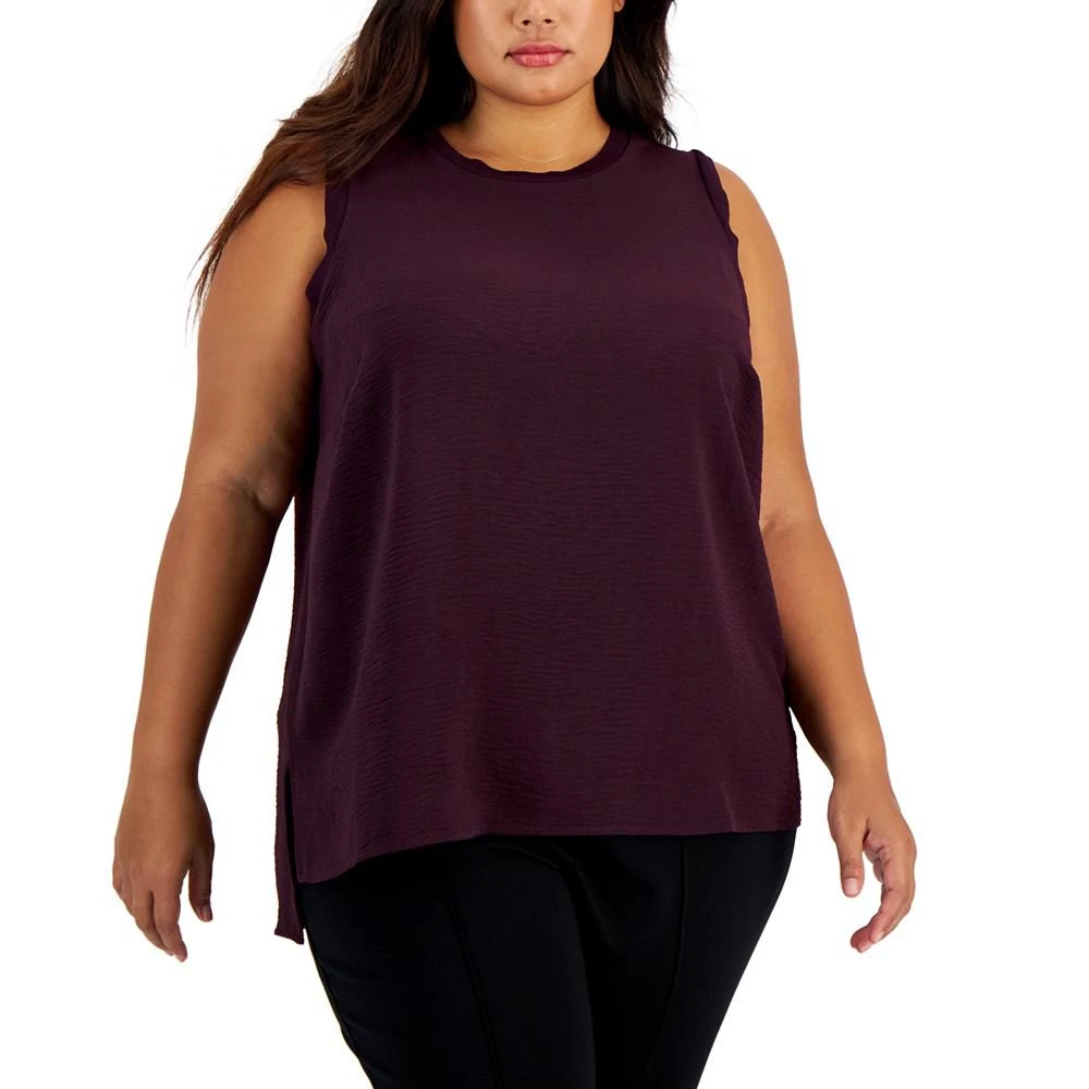 商品Calvin Klein|Plus Size Sleeveless Top,价格¥238,第1张图片详细描述