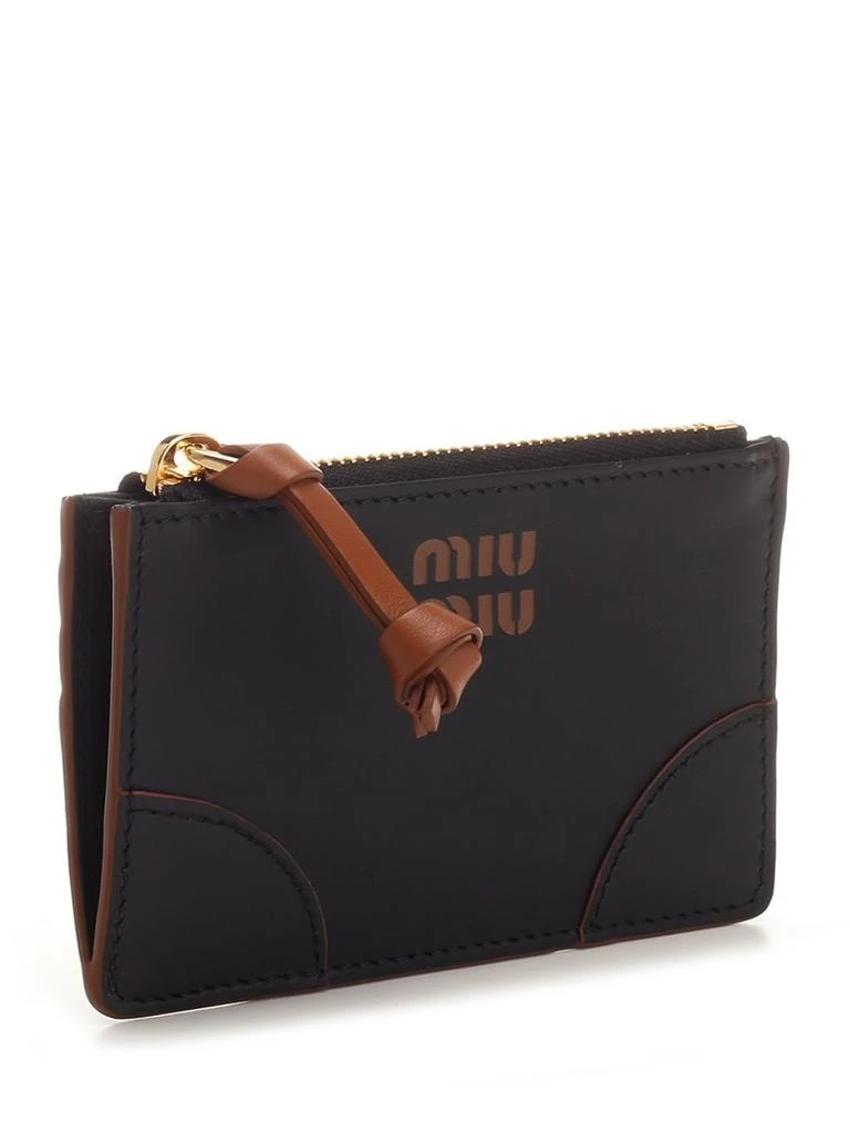 商品Miu Miu|Miu Miu Logo-Embossed Zipped Wallet,价格¥3354,第3张图片详细描述