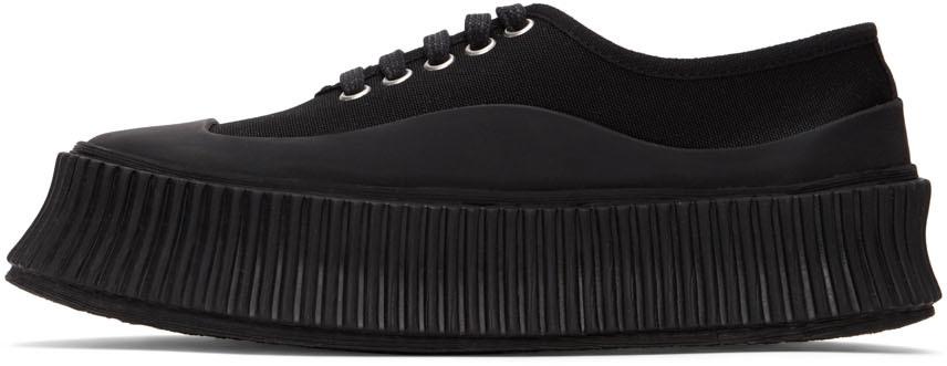 Black Canvas Platform Sneakers商品第3张图片规格展示