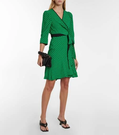 商品Diane von Furstenberg|Charlene polka-dot minidress,价格¥2458,第2张图片详细描述