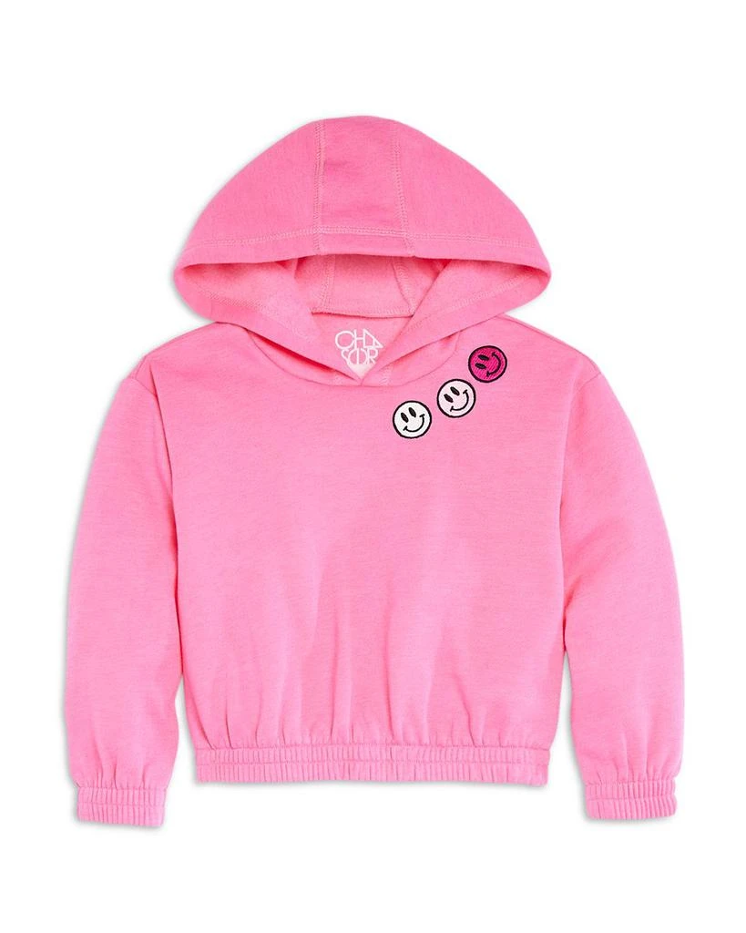 商品Chaser|Girls' Embroidered Smiley Faces Fleece Pullover - Little Kid,价格¥510,第1张图片