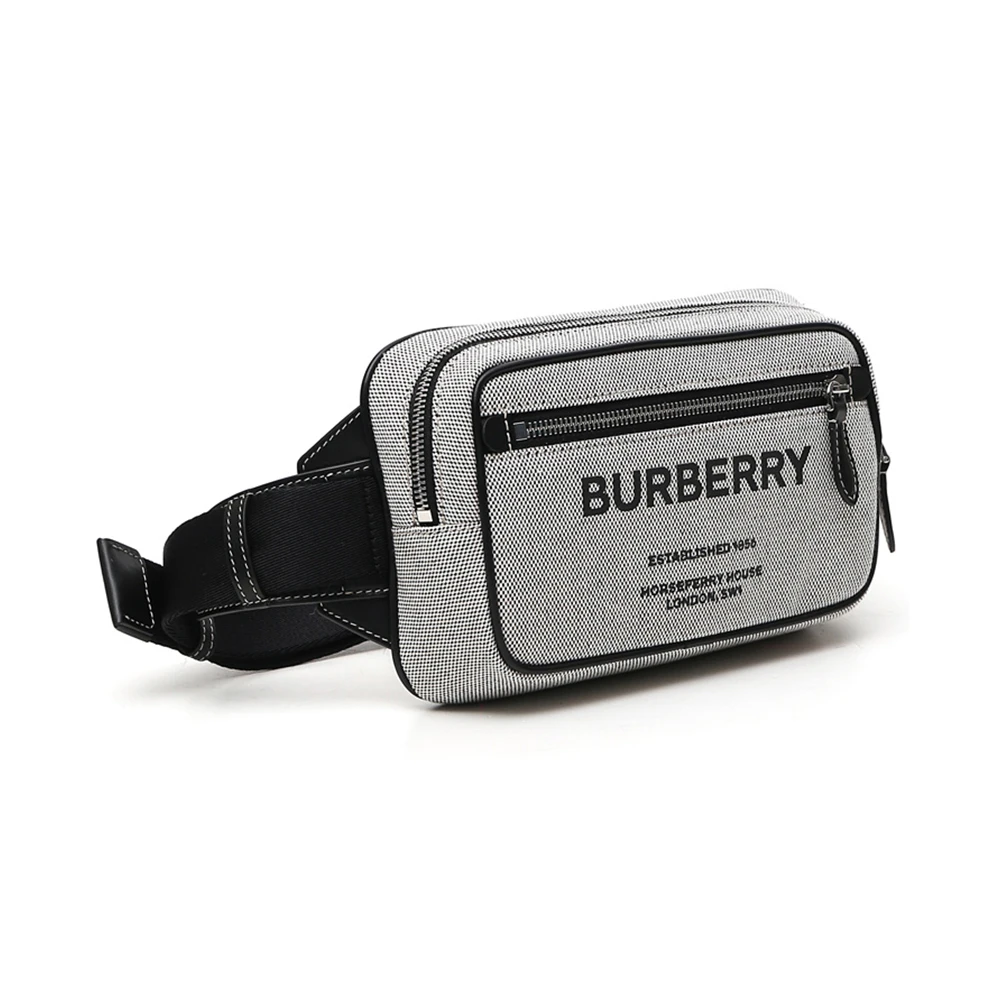 BURBERRY 博柏利 男士黑色腰包 8038902 商品