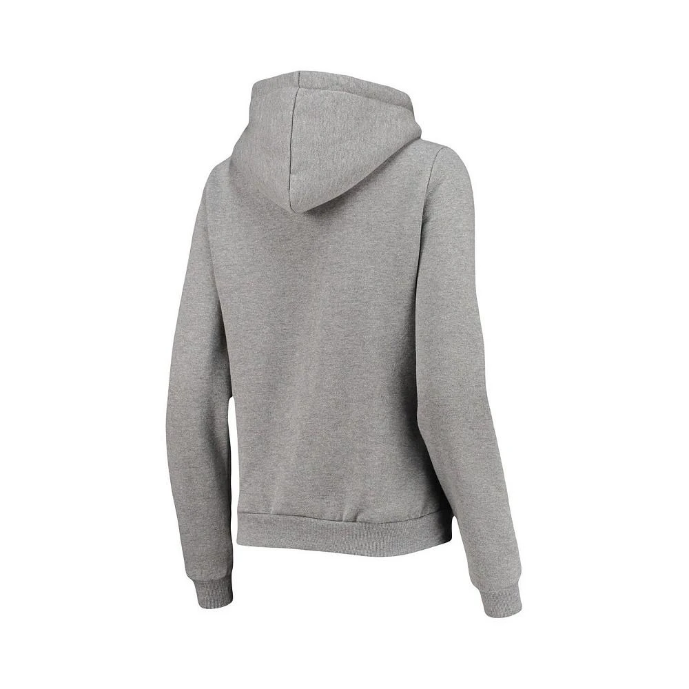 商品Colosseum|Women's Heathered Gray LSU Tigers Plaid Sherpa Pullover Hoodie,价格¥331,第3张图片详细描述