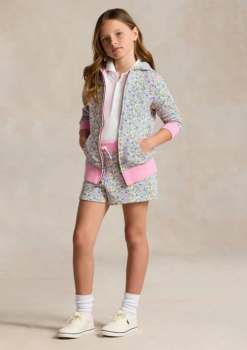 商品Ralph Lauren|Lauren Childrenswear Girls 7 16 Floral French Terry Full Zip Hoodie,价格¥247,第2张图片详细描述