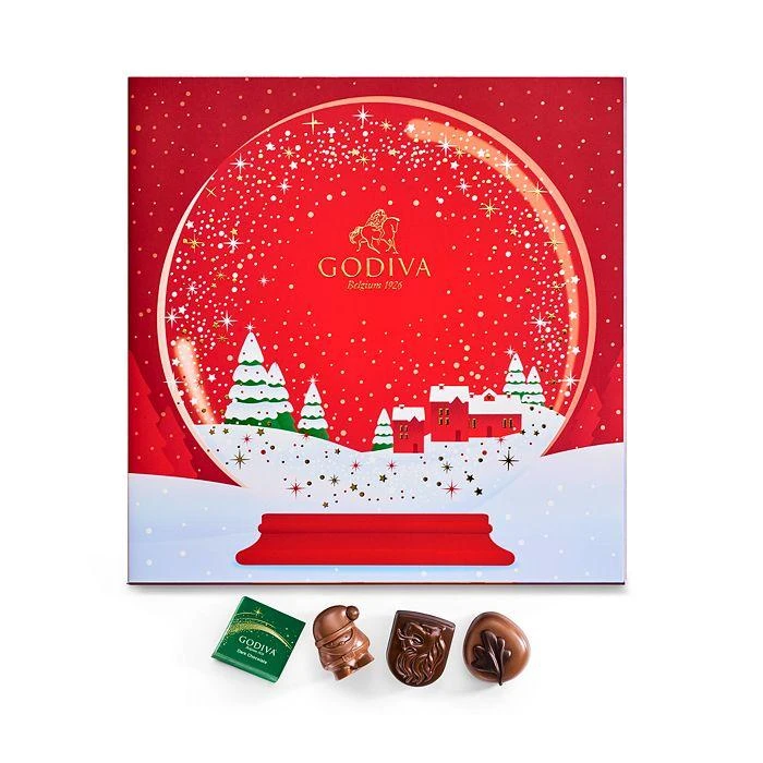 商品Godiva|歌帝梵巧克力圣诞日历  24颗 混合口味,价格¥152,第1张图片