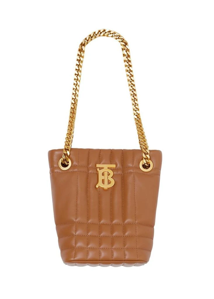 商品Burberry|Quilted leather mini lola bucket bag,价格¥11630,第3张图片详细描述