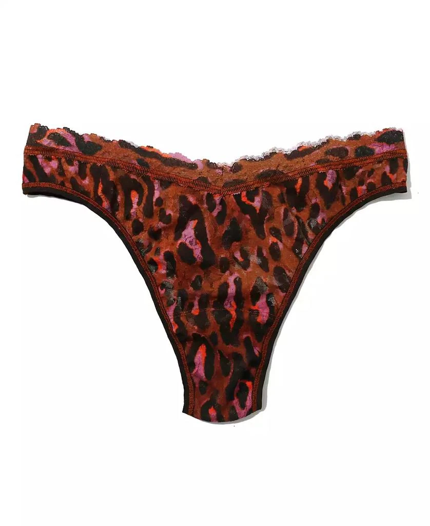 商品Hanky Panky|Women's Printed Signature Lace V-Front High Cut Thong,价格¥192,第3张图片详细描述