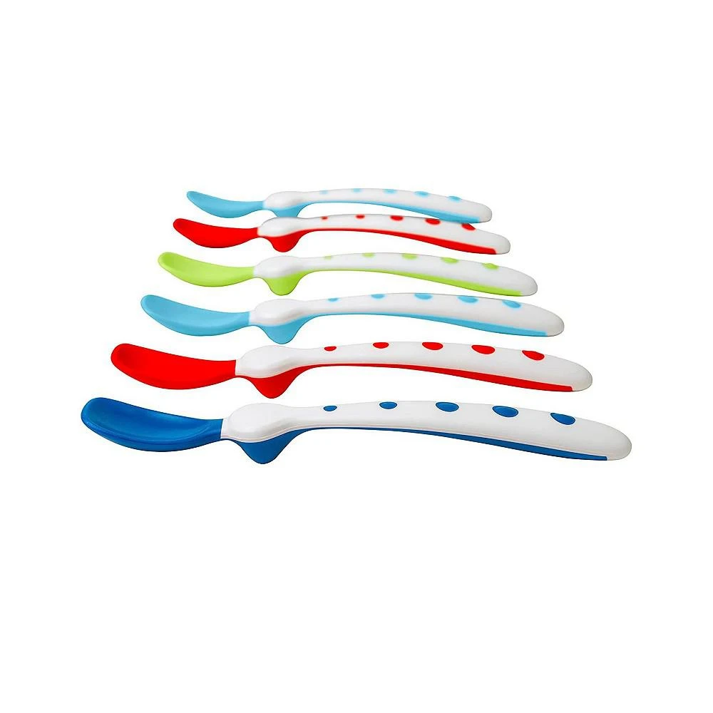 商品NUK|Infant Rest Easy soft Spoons, Multi color, Pack of 6,价格¥78,第2张图片详细描述