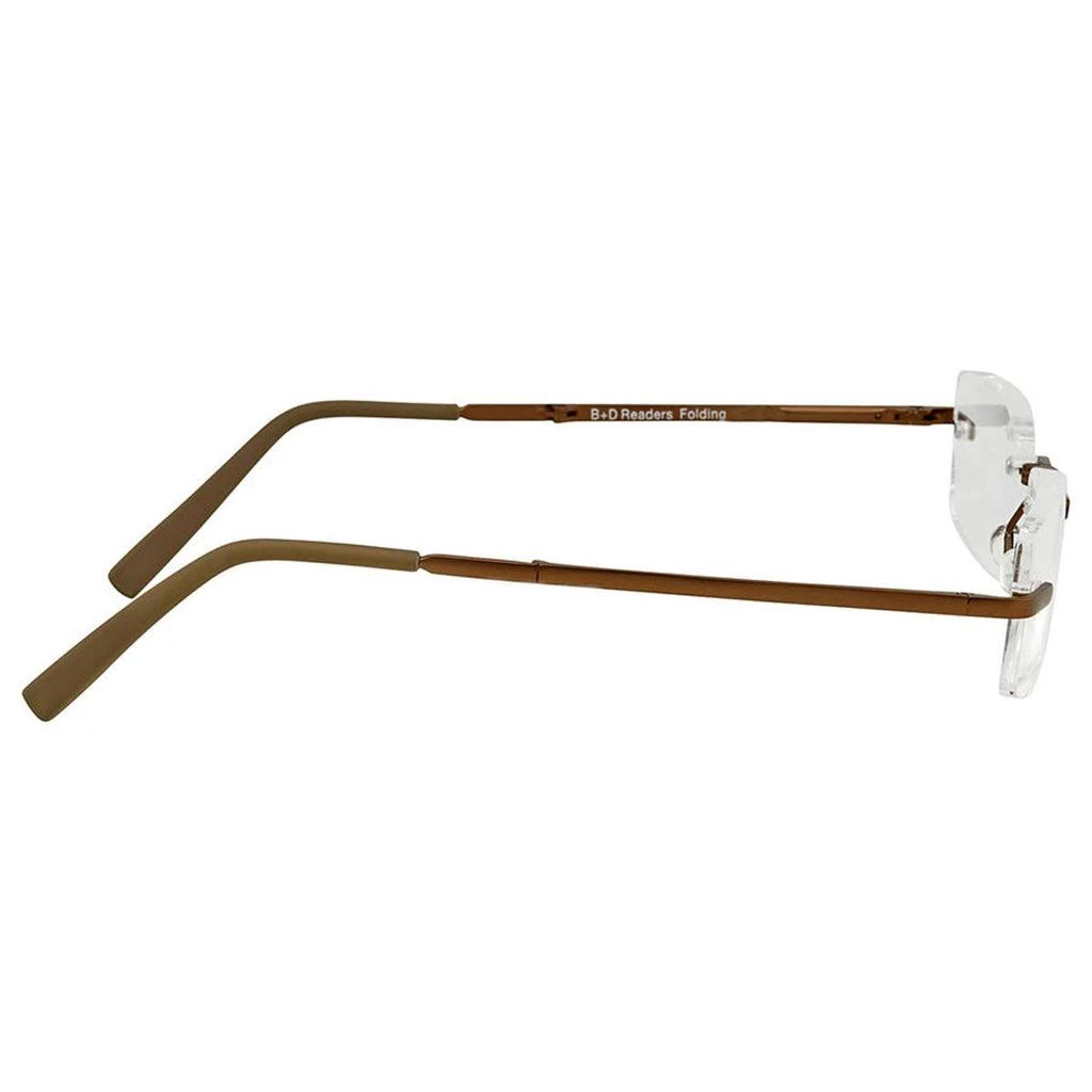 商品B+D|B+D Unisex Eyeglasses - Folding Readers +2.00, Matt Brown/Brown | 2244-38-20,价格¥264,第3张图片详细描述