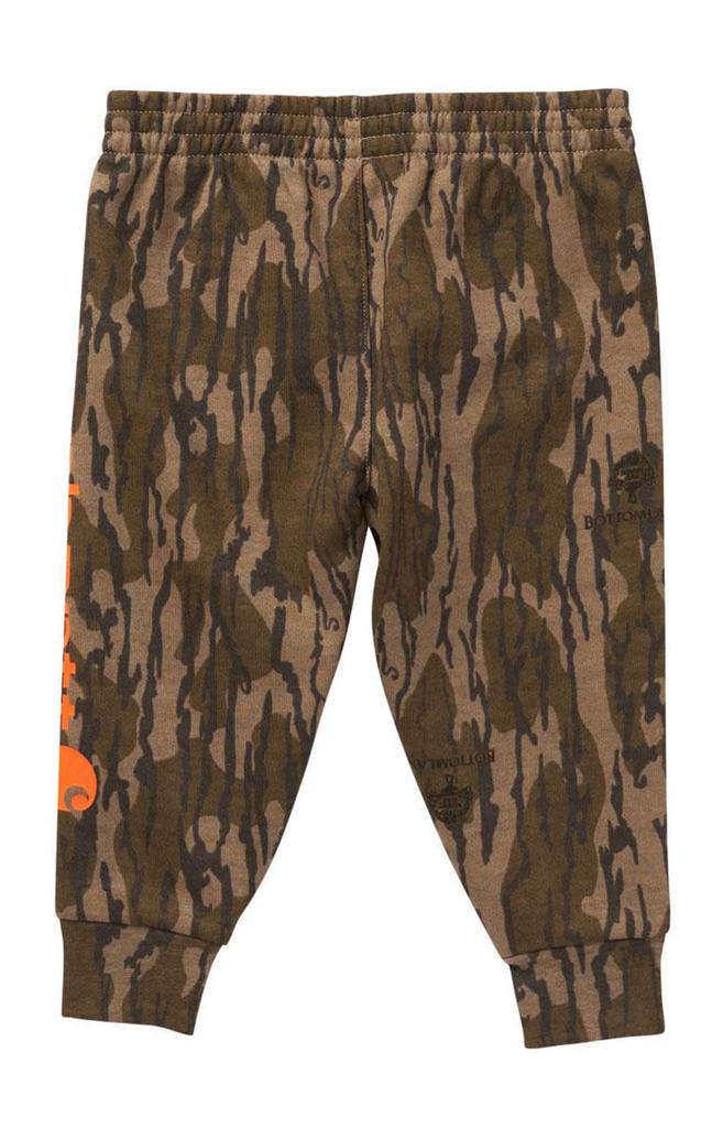 (CK8411) Elastic Waistband Logo Fleece Camo Sweatpant - Mossy Oak Bottomland Camo商品第2张图片规格展示