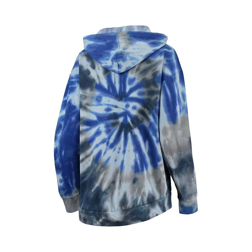 商品Colosseum|Women's Navy West Virginia Mountaineers Slow Ride Spiral Tie-Dye Oversized Pullover Hoodie,价格¥385,第2张图片详细描述