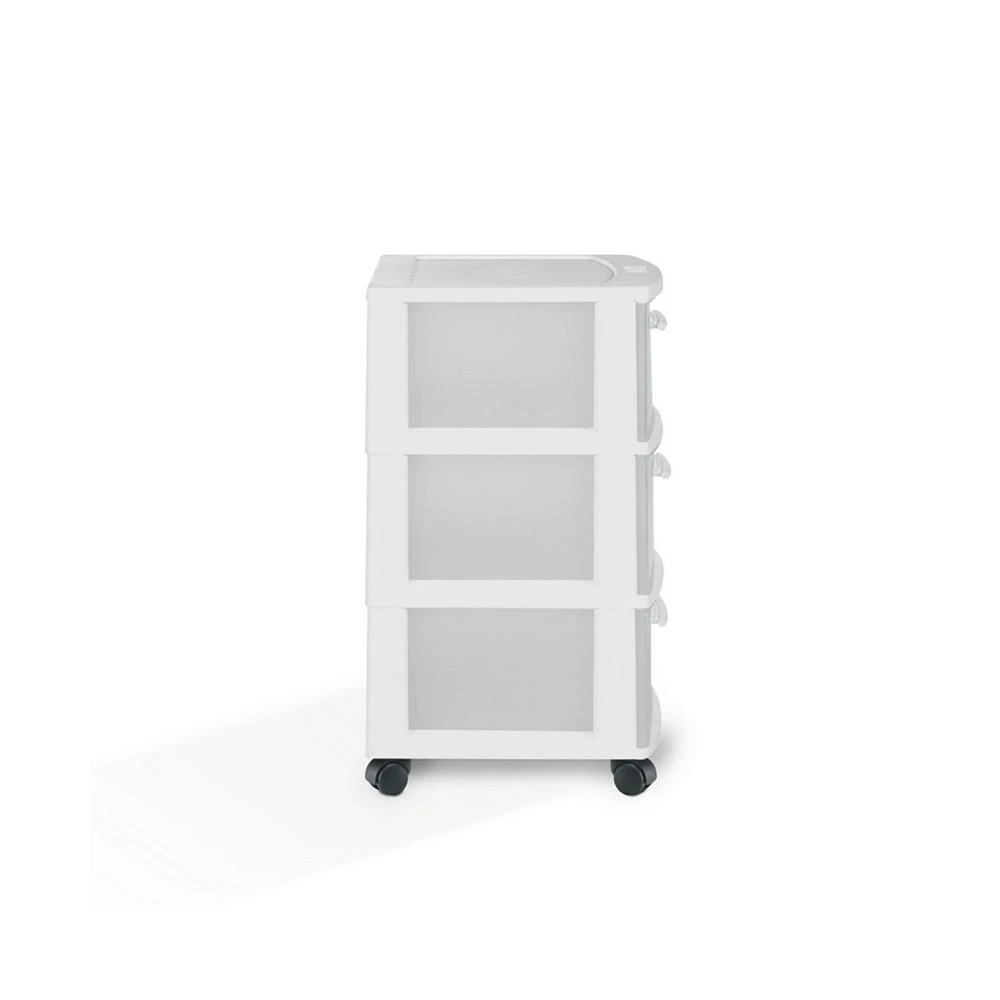 商品MQ|3-Drawer Rolling Storage Cart with Casters, Pack of 2,价格¥573,第4张图片详细描述