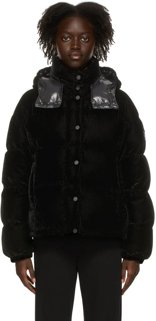 商品Moncler|Black Down Velvet Daos Jacket,价格¥20212,第1张图片