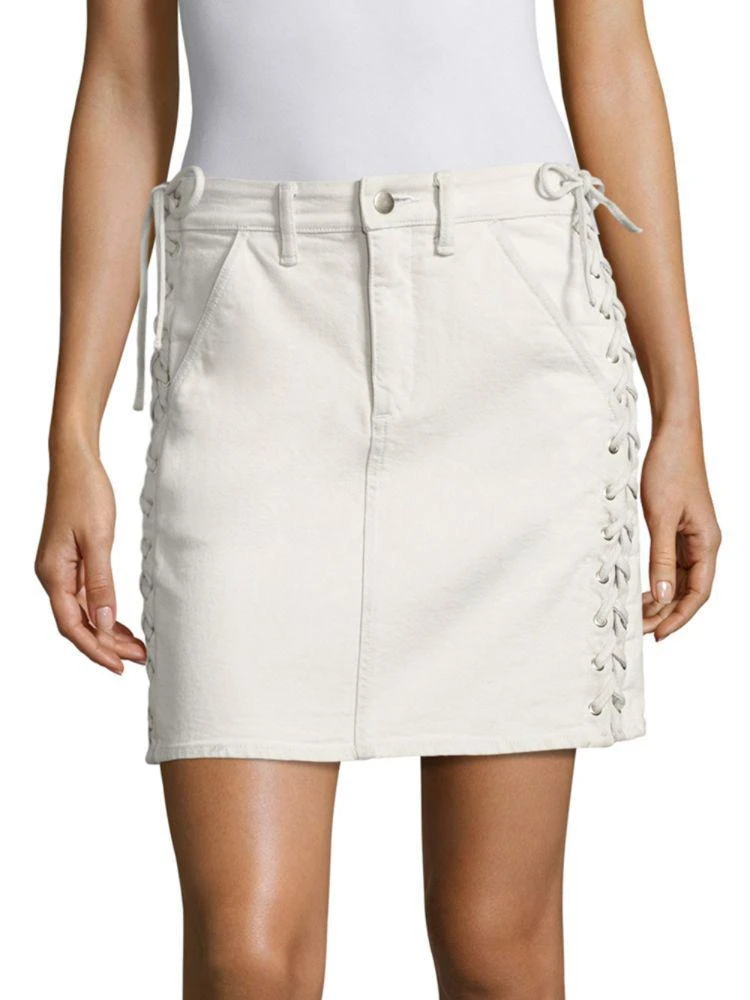 商品A.L.C.|A.L.C. Ringo Lace-Up Denim Skirt,价格¥681,第1张图片