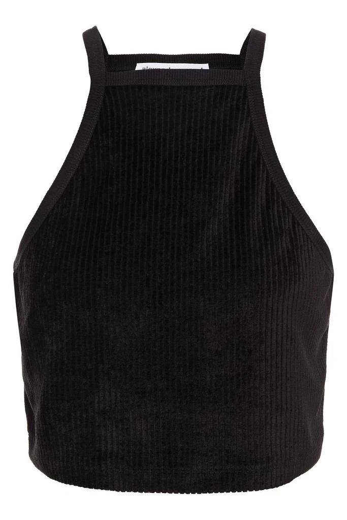 商品Alexander Wang|Cropped ribbed chenille top,价格¥841,第3张图片详细描述