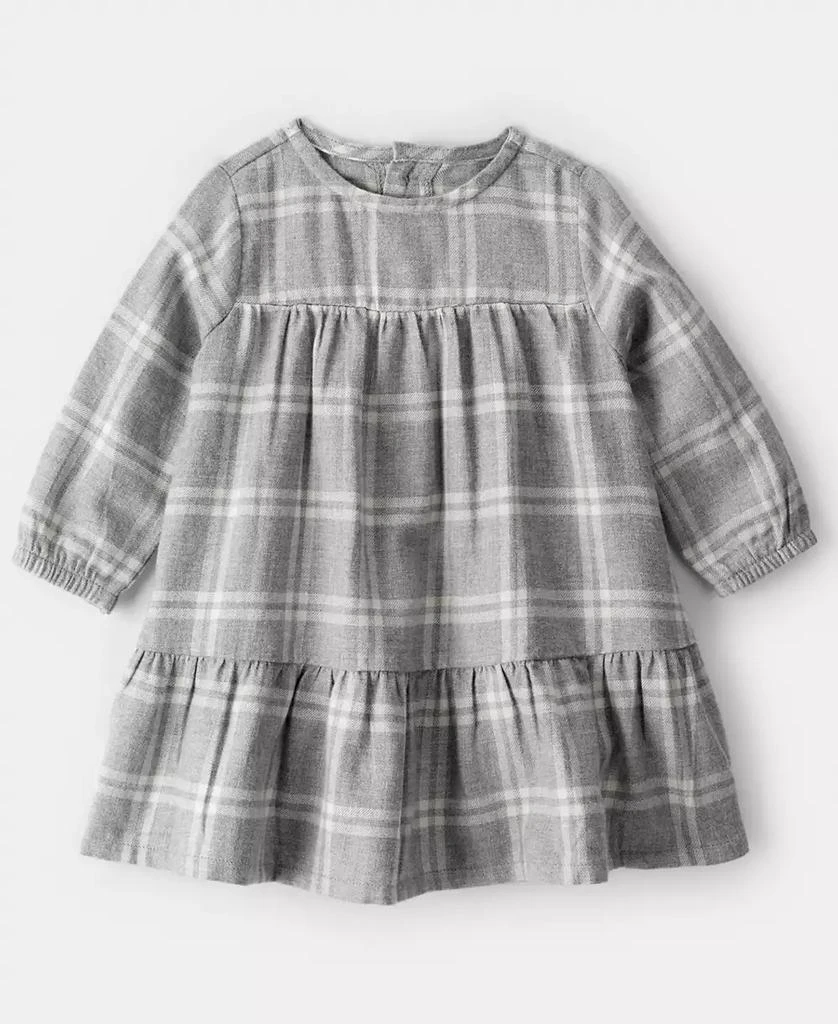 商品Carter's|Baby Girls 3-Piece Vest, Plaid Dress and Diaper Cover Set,价格¥113,第2张图片详细描述
