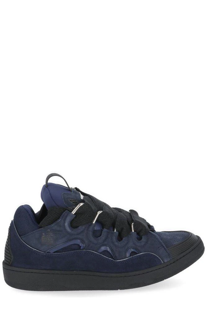 商品Lanvin|Lanvin Curb Lace-Up Panelled Sneakers,价格¥4809,第1张图片