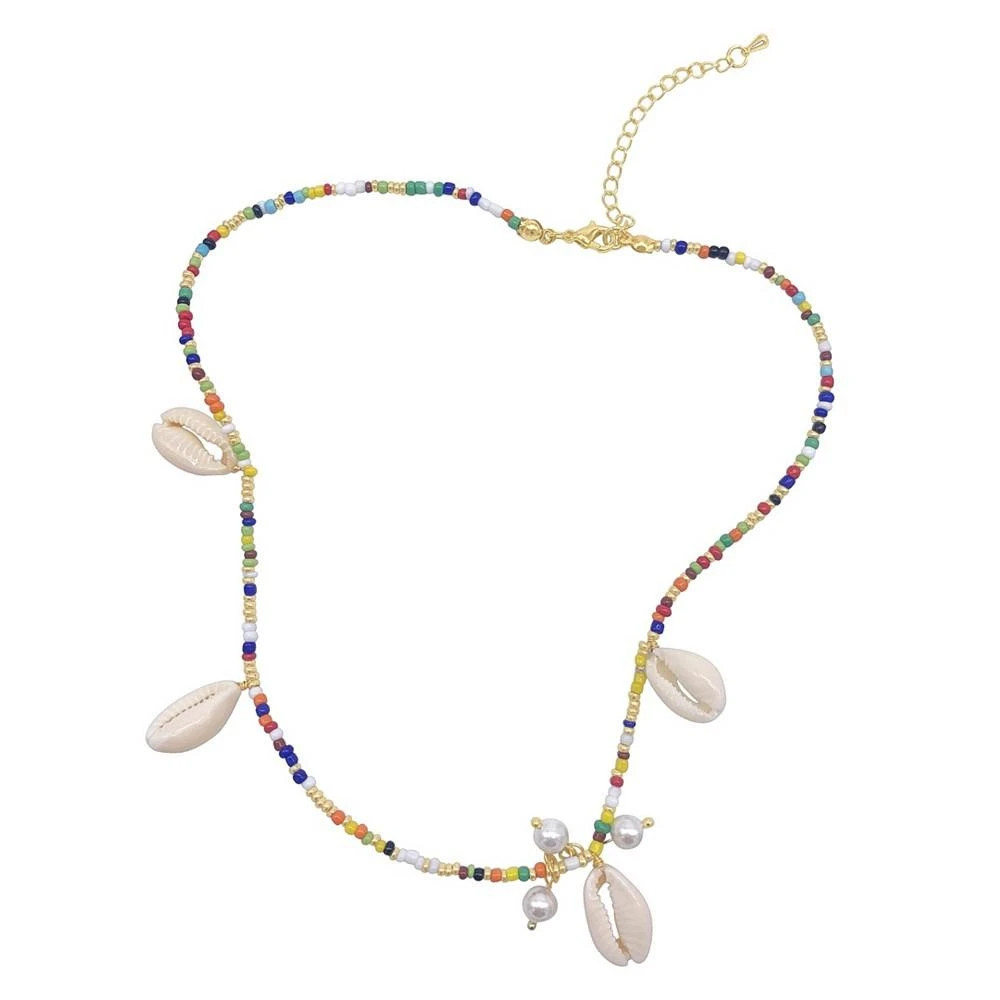 商品ADORNIA|Imitation Pearl and Shell Mix Color Necklace,价格¥212,第1张图片