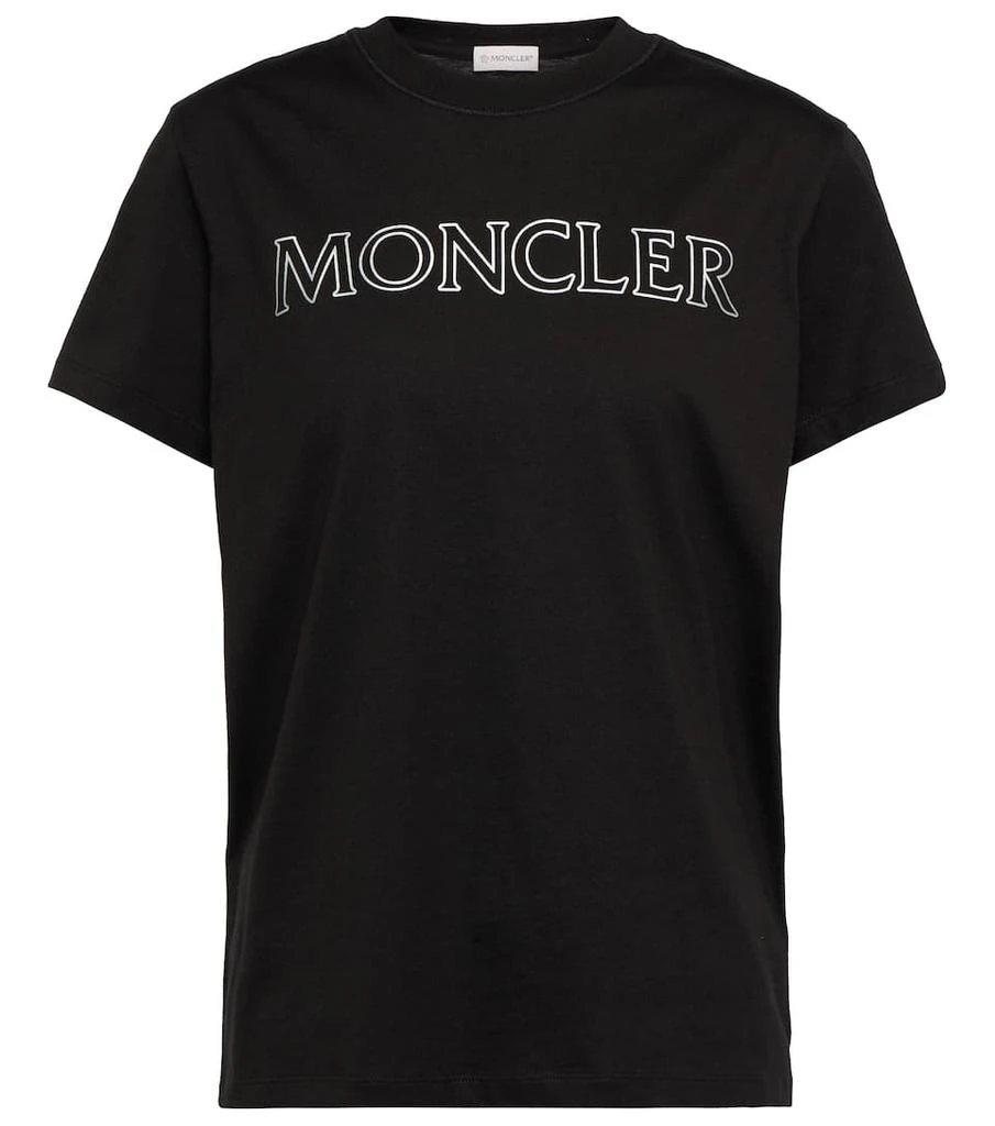 商品Moncler|Logo cotton T-shirt,价格¥1706,第1张图片