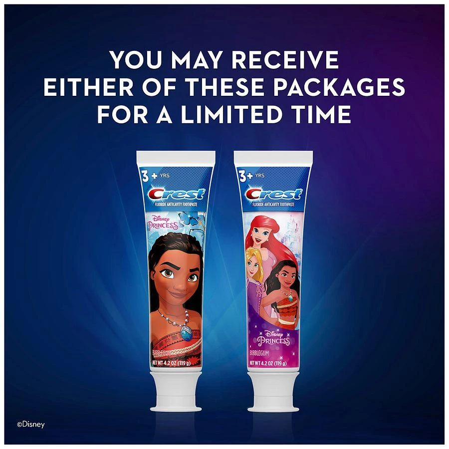 商品Crest|Kids Toothpaste, featuring Disney Princesses Bubblegum,价格¥29,第5张图片详细描述