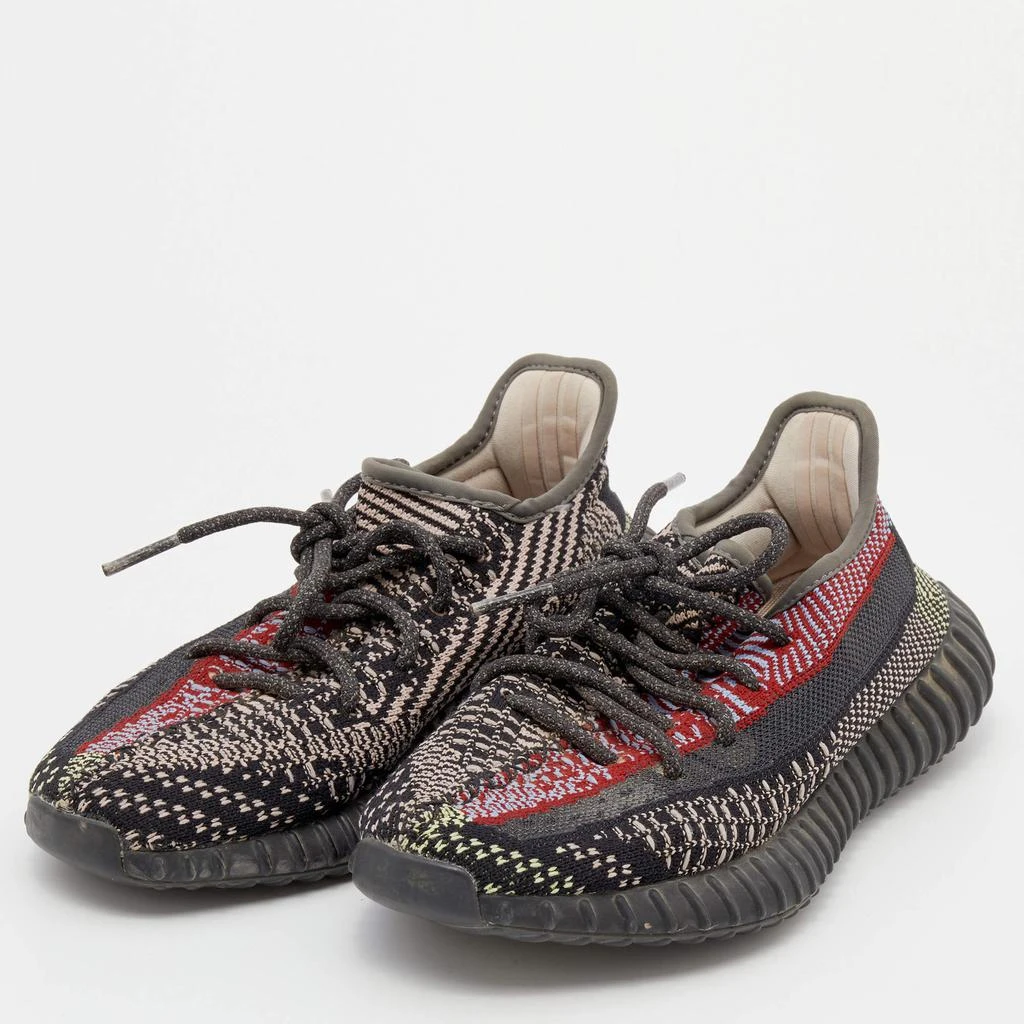 商品[二手商品] YEEZY|Yeezy x Adidas Multicolor Knit Fabric Boost 350 V2 Yecheil (Non-Reflective) Sneakers Size 36 2/3,价格¥1694,第2张图片详细描述