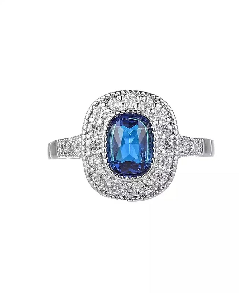 商品A&M|Silver-Tone Sapphire Accent Ring,价格¥129,第1张图片