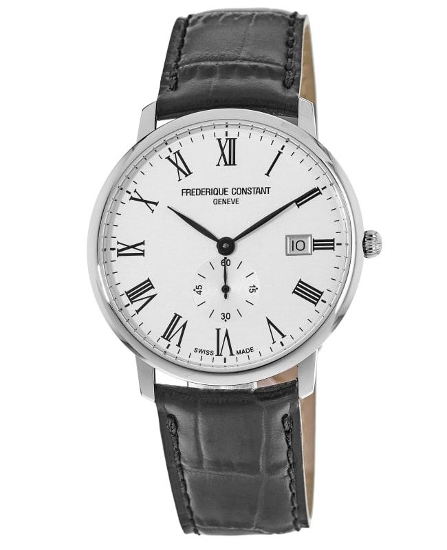 Frederique Constant Slimline White Dial Black Leather Men's Watch FC-245WR5S6DBR商品第1张图片规格展示