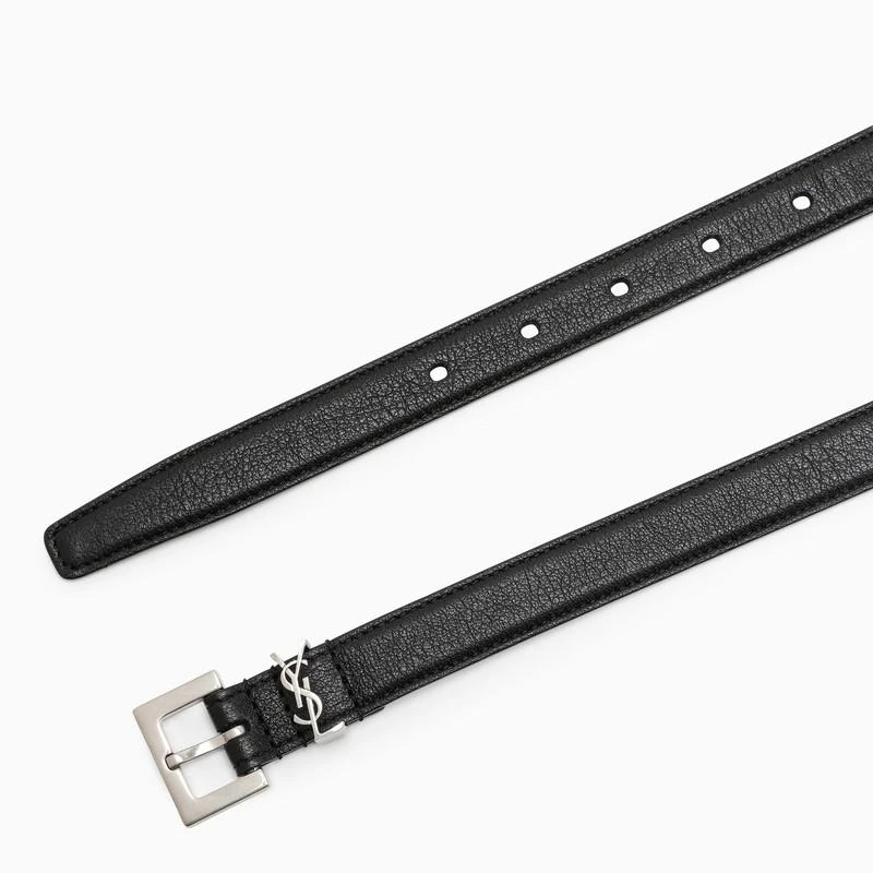 商品Yves Saint Laurent|Black monogram belt,价格¥2430,第3张图片详细描述