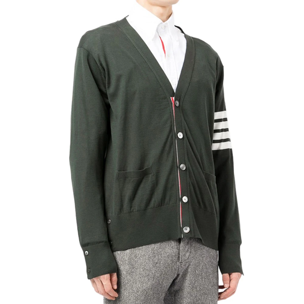THOM BROWNE 绿色男士针织衫/毛衣 MKC002A-Y1014-320 商品