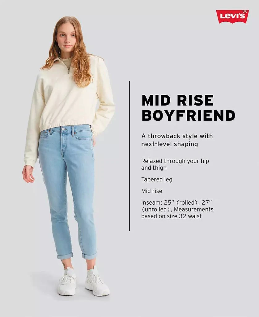 商品Levi's|Women's Relaxed Boyfriend Tapered-Leg Jeans,价格¥471,第4张图片详细描述