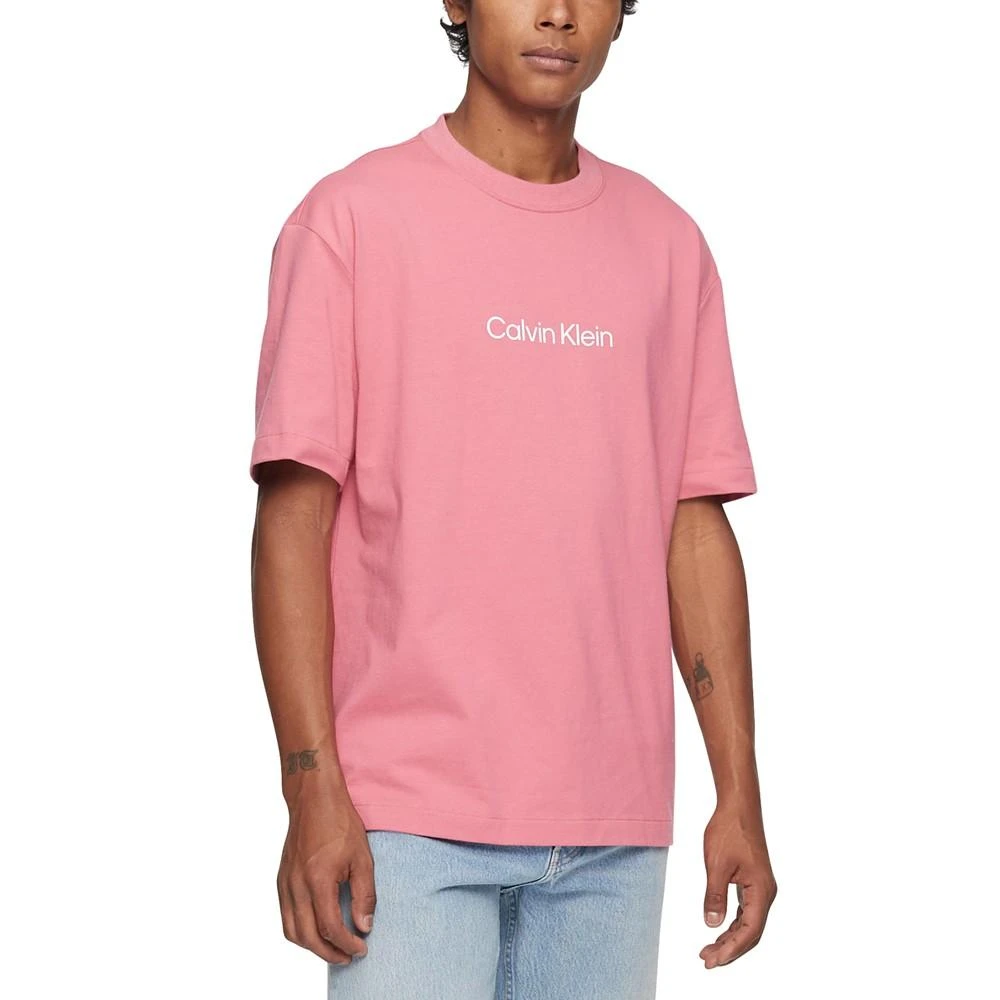 商品Calvin Klein|Men's Relaxed Fit Standard Logo Crewneck T-Shirt,价格¥118,第1张图片