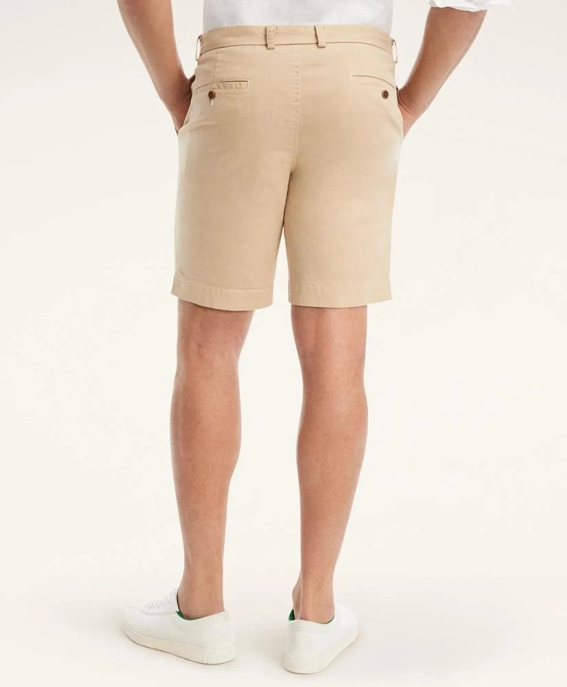 商品Brooks Brothers|Big & Tall 9" Stretch Washed Canvas Shorts,价格¥326,第2张图片详细描述