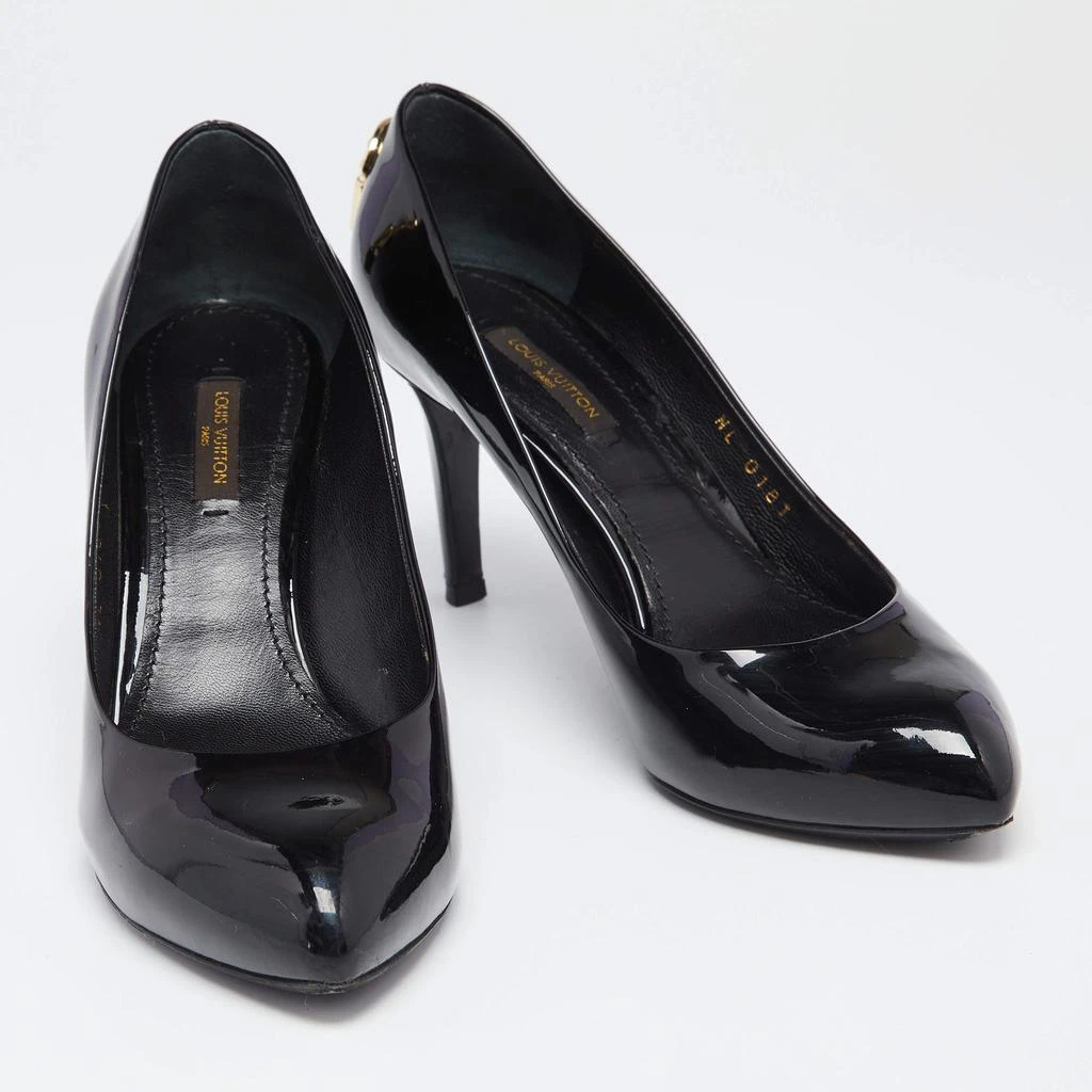 商品[二手商品] Louis Vuitton|Louis Vuitton Black Patent Leather Oh Really! Pumps Size 35.5,价格¥1540,第4张图片详细描述