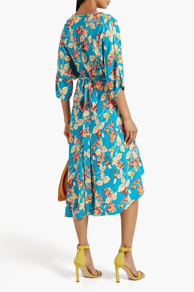 商品Diane von Furstenberg|Eloise wrap-effect floral-print crepe midi dress,价格¥789,第3张图片详细描述