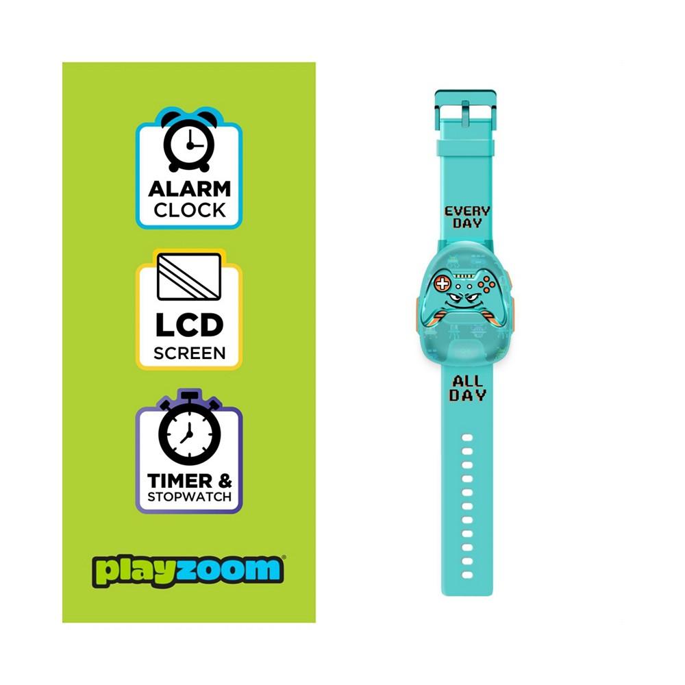 Unisex Kids Playzoom Light Blue Silicone Strap Smartwatch 42.5 mm商品第2张图片规格展示