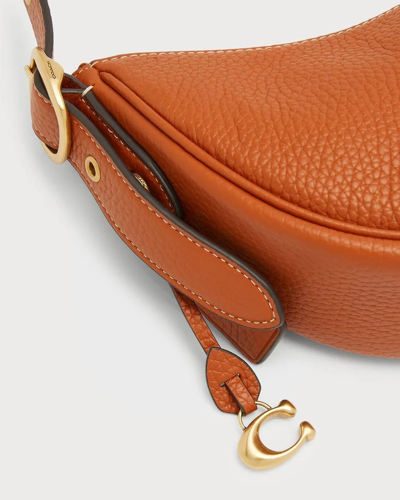 商品Coach|Luna Zip Pebble Leather Shoulder Bag,价格¥1059,第5张图片详细描述