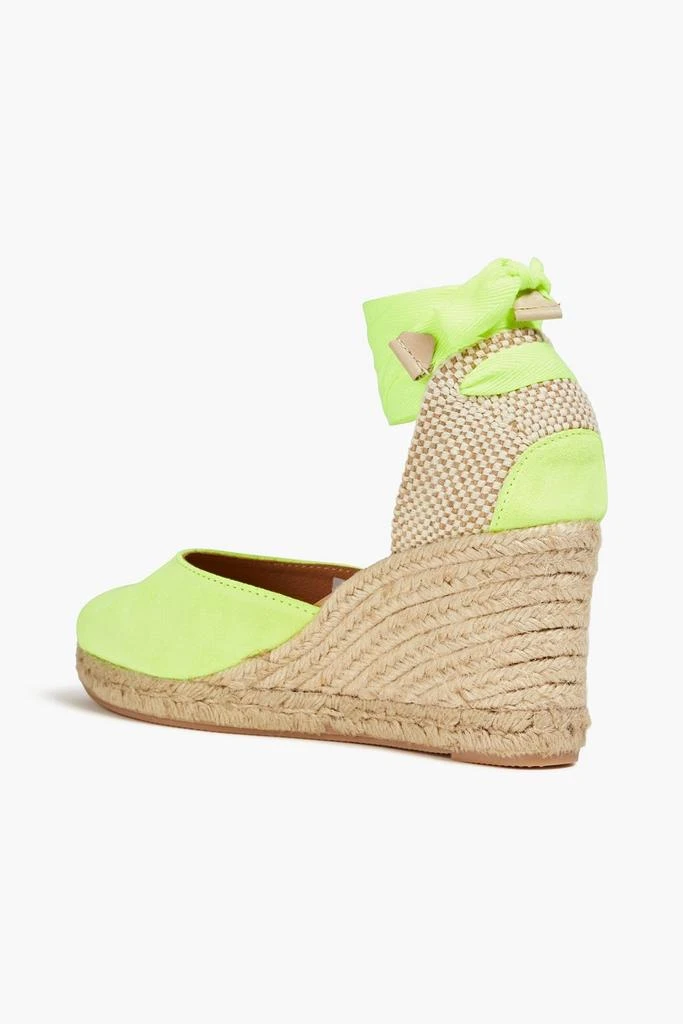 商品LAST STUDIO|Leda neon suede wedge espadrilles,价格¥470,第3张图片详细描述