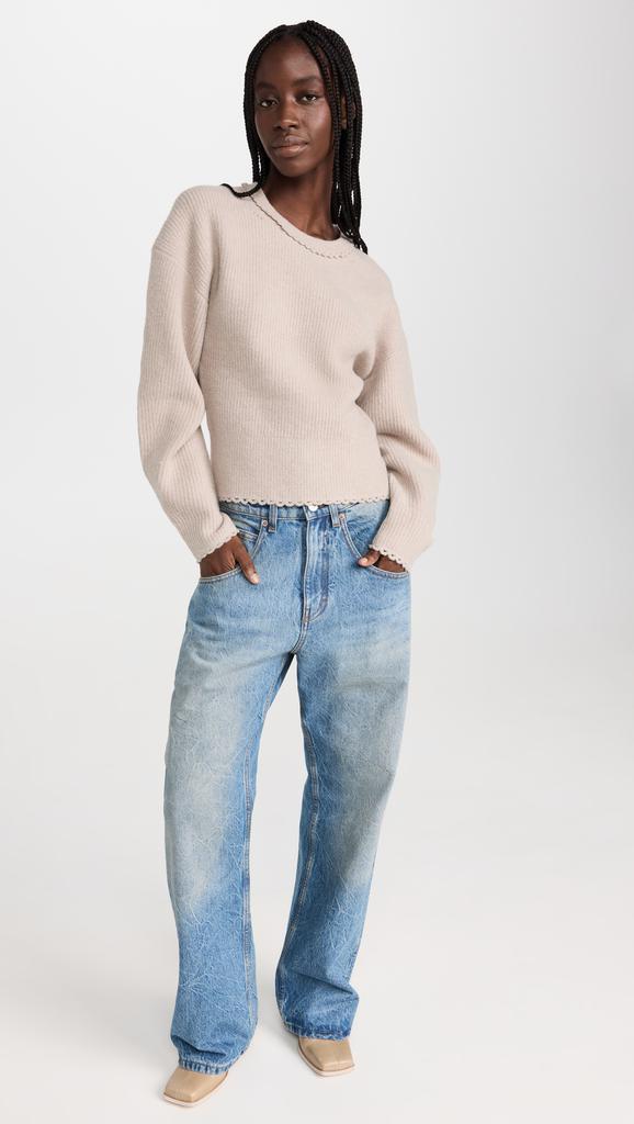 商品3.1 Phillip Lim|3.1 Phillip Lim 圆领扇贝饰边套头衫,价格¥1808,第5张图片详细描述