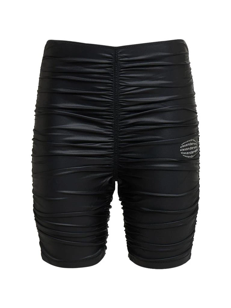 商品Alexander Wang|High Waist Ruched Bike Shorts,价格¥1328,第1张图片