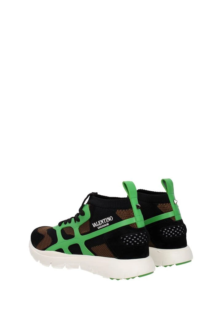 商品Valentino|Sneakers Fabric Black Green,价格¥1875,第4张图片详细描述