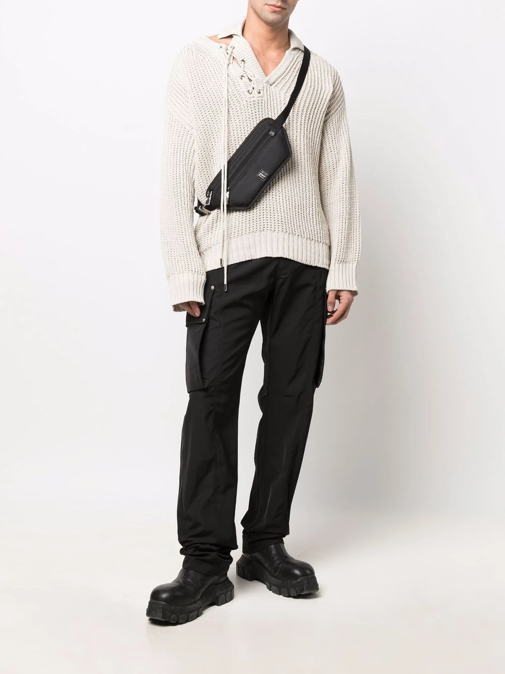 商品Givenchy|Givenchy 男士腰包 BKU02NK17N4GLIGHT001 黑色,价格¥3506,第5张图片详细描述