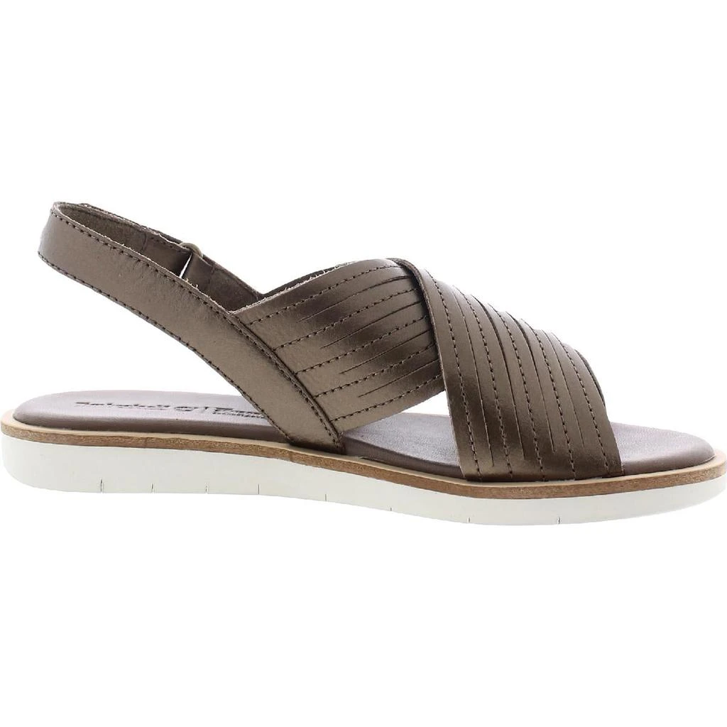 商品Timberland|Timberland Womens Adley Shore Leather Flat Ankle Strap,价格¥130,第2张图片详细描述