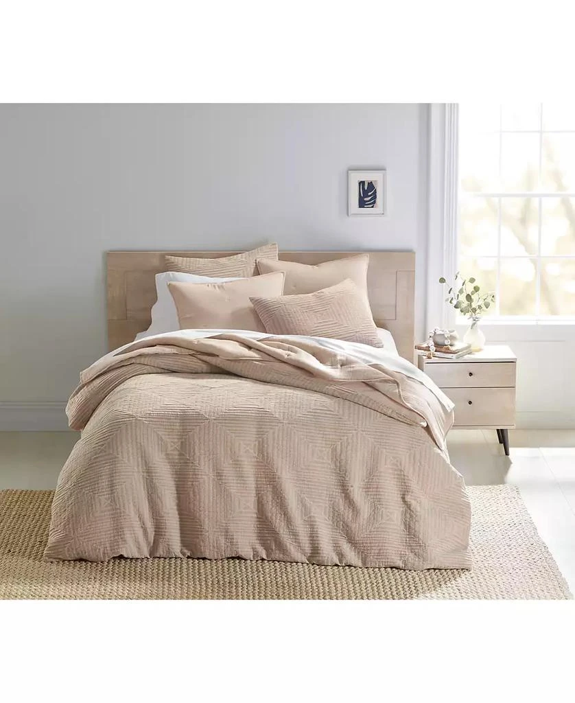 Concentric Square Matelassé 3-Pc. Duvet Cover Set, Full/Queen, Exclusively at Macy’s 商品