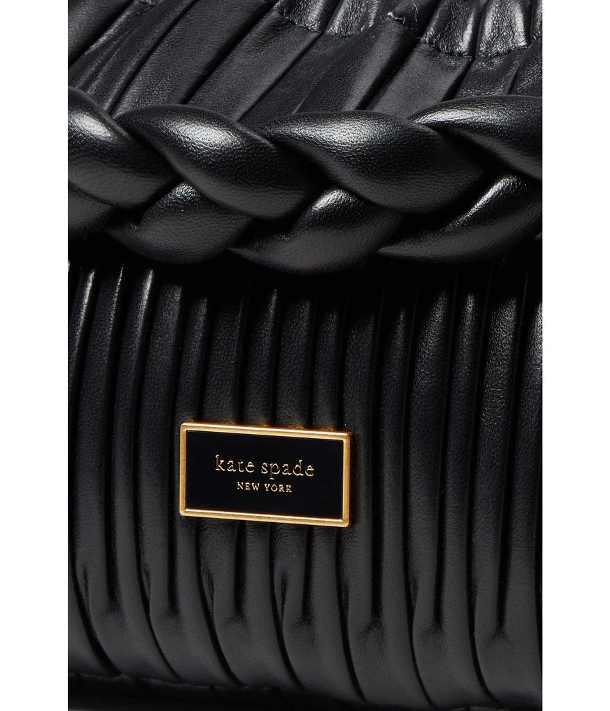 商品Kate Spade|Meringue Pleated Smooth Nappa Leather Small Crossbody,价格¥2923,第4张图片详细描述