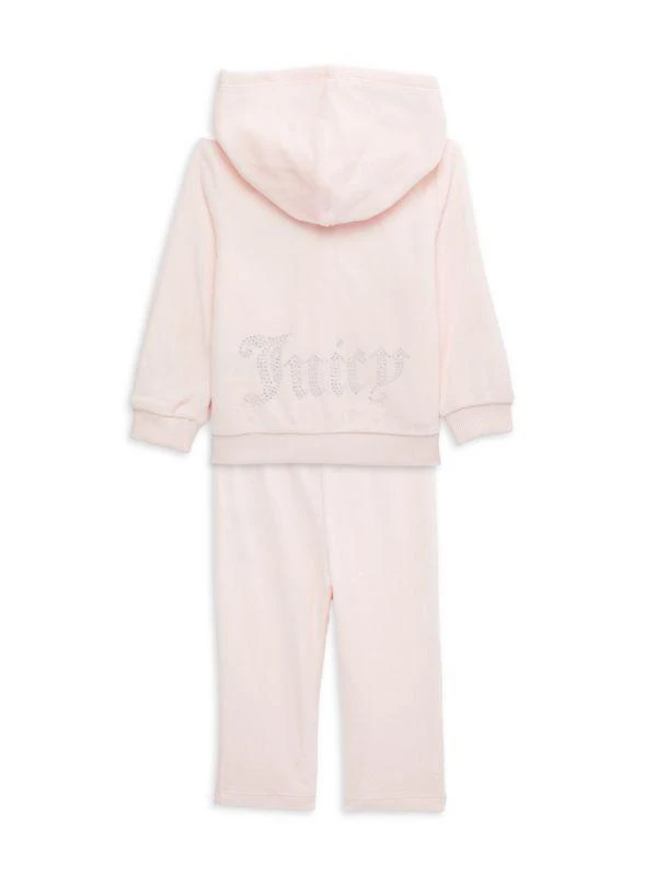 商品Juicy Couture|Baby Girl's, Little Girl's & Girl's 2-Piece Logo Hoodie & Drawstring Pants,价格¥264,第2张图片详细描述