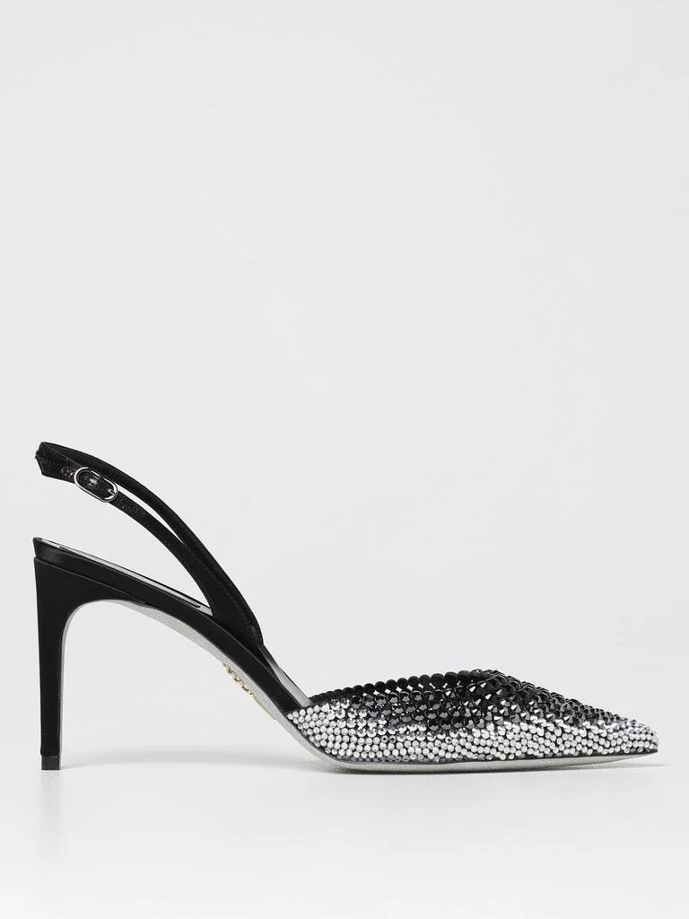 商品Rene Caovilla|Rene Caovilla Jackie slingbacks in smoked rhinestone crystals,价格¥4027,第1张图片