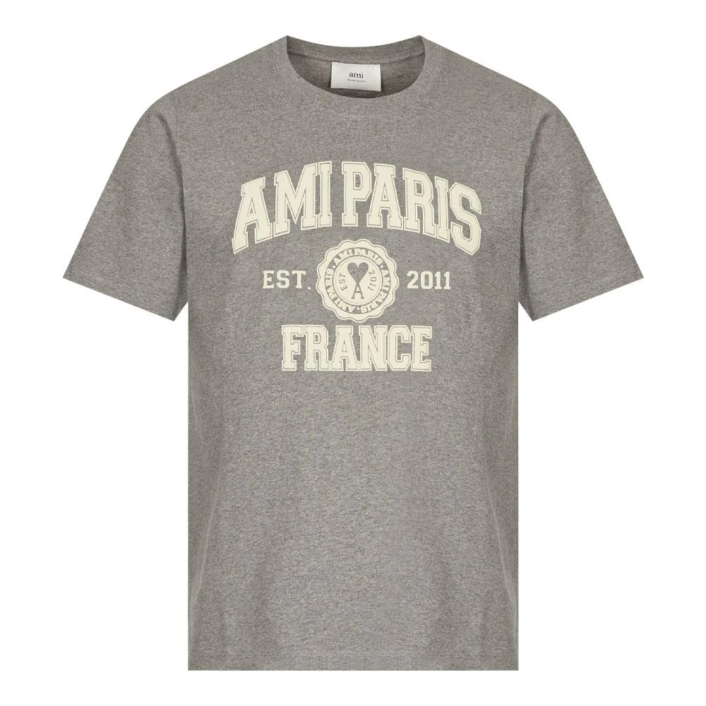 商品AMI|Ami Paris France T-Shirt - Heather Grey,价格¥427,第1张图片