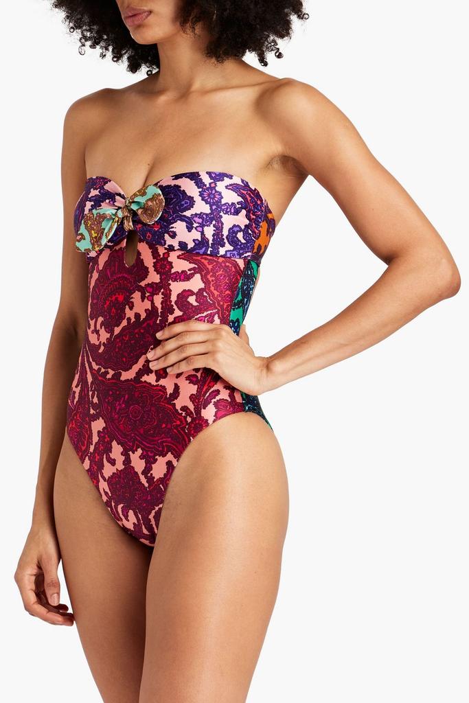 【ZIMMERMANN】プリーツ入りワンピース ZIMMERMANN Zimmermann Poppy Cut Out Frill one-piece swimsuit in Rub